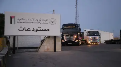 الأردن يرسل قافلة مساعدات سادسة إلى لبنان تضم 28 شاحنة