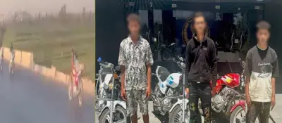 ضبط 3 عمال قادوا دراجات نارية بدون لوحات بالقلوبية
