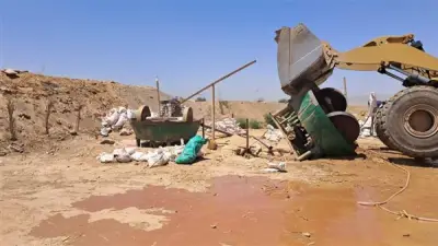 إزالة 38 حالة تعدٍ على الأراضي الزراعية وأملاك الدولة في قنا