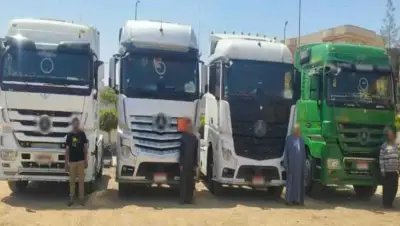 ضبط 4 سيارات نقل لتأديتها حركات استعراضية بطريق القاهرة الإسكندرية