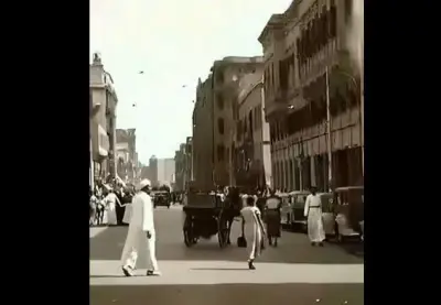 فيديو نادر يكشف كيف كانت الحياة في شوارع القاهرة منذ 83 عامًا