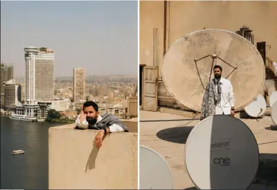 أحمد حاتم يتألق من فوق الأسطح في أحدث جلسة تصوير