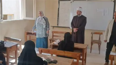 رئيس أزهر الإسكندرية يتفقد لجان امتحانات الثانوية الأزهرية بالعامرية