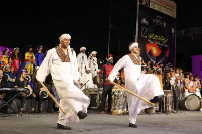 التحطيب وألحان الربابة تزينان افتتاح مهرجان الطرق الصوفية بالأقصر