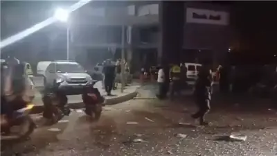 غارة إسرائيلية عنيفة على محيط مستشفى جبل عامل في صور بجنوب لبنان