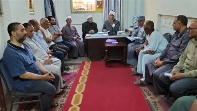 مدير الدعوة بأوقاف الفيوم يتفقد سير العمل ويؤكد على حسن معاملة الجمهور وخدمة المساجد