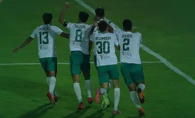 منذر طمين يتقدم للمصري في الشوط الأول بنهائي كأس عاصمة مصر