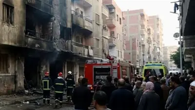 النيابة: ماس كهربائي سبب حريق سوبر ماركت بطريق السويس الصحراوي