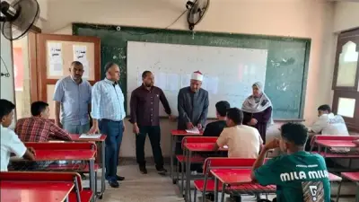 متابعة امتحانات الثانوية الأزهرية بالإسماعيلية في لجان القصاصين