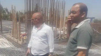 رئيس مدينة ببا يتفقد مشروع إحلال وتجديد المستشفى المركزي
