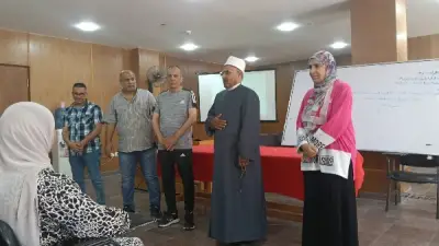 متابعة البرنامج التدريبي لمعلمي الرياضيات الجدد بالأزهر بالإسماعيلية