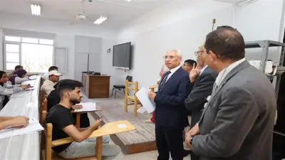 رئيس جامعة المنيا يوجه بتوفير بيئة امتحانية تحقق تكافؤ الفرص بين الطلاب