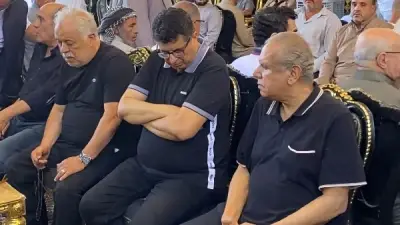 أشرف زكي وفتوح أحمد يقدمان العزاء في وفاة عبد العزيز مخيون بالبحيرة