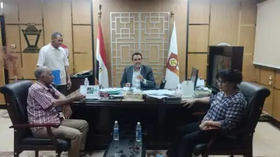 متابعة مستمرة لملفات تقنين أراضي أملاك الدولة ببلاط الوادي الجديد