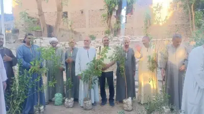 ندوة توعوية وحملة تشجير بقنا لزراعة 75 شتلة مثمرة بدشنا