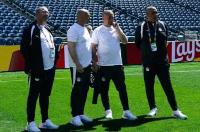 جهاز منتخب مصر يتفقد ملعب مباراة بلجيكا استعدادًا للودية