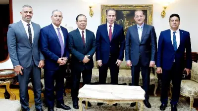 وزير المالية يزور استديو نجيب محفوظ والقناة الأولى ومسرح ماسبيرو