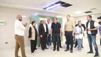 وزير الصحة يتفقد مشروع مستشفى أبو قرقاص الجديد تمهيدا للتأمين الصحي الشامل بالمنيا