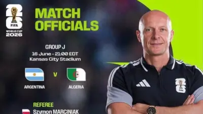 رسميًا: مارتشينياك حكمًا لمباراة الأرجنتين والجزائر في كأس العالم 2026