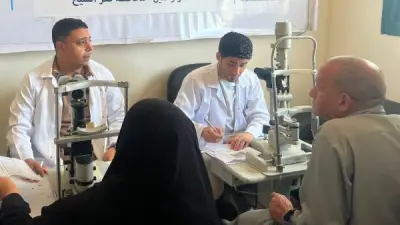 علاج 3182 مواطناً وصرف 512 نظارة في قافلتين مجانيتين بكفر الشيخ