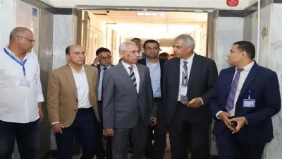 رئيس جامعة المنيا يتفقد أعمال التطوير الشامل لمستشفى القلب والصدر