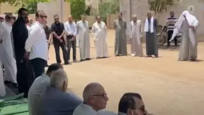 أهالي عرب النجدي يشيعون جثمان رئيس محكمة استئناف الأقصر بالدموع