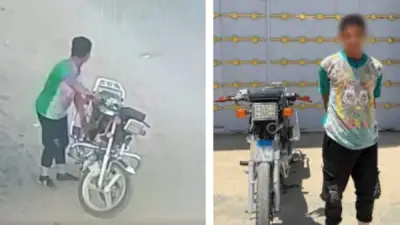 القبض على لص دراجة نارية في بني سويف بعد تداول فيديو