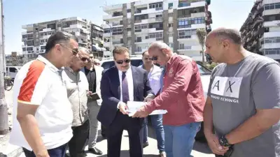 محافظ بورسعيد يتابع تنفيذ ازدواج وتقاطع امتداد استاد النادي المصري