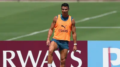 بالفيديو: ظهور مرح لرونالدو وبرونو فرنانديز في تدريبات البرتغال