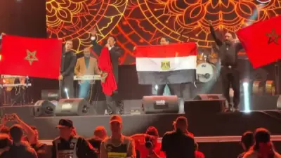 سعد الصغير يرفع علمي مصر والمغرب في حفل استثنائي بمهرجان موازين