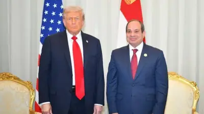 السيسي يشكر ترامب للمساعدة في حل أزمة سد النهضة بقمة السبع