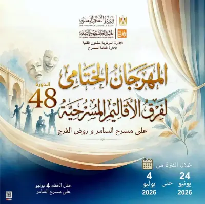 غداً.. تريفوجا وحكاية فاسكو في انطلاق المهرجان الختامي لفرق الأقاليم المسرحية
