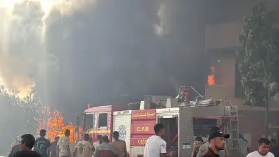 خطة مرورية تزامنا مع السيطرة على حريق عزبة خير الله بمحيط حرم الطريق الدائري