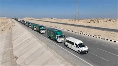 بيت الزكاة يطلق قافلة مساعدات إنسانية لدعم الأسر الأولى بالرعاية في شمال سيناء