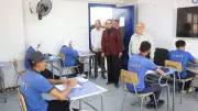 محافظ الوادي الجديد تتابع سير امتحانات الدبلومات الفنية في 14 لجنة