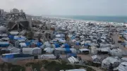 استشهاد فتاة فلسطينية وإصابة 16 بقصف إسرائيلي لخيام النازحين في خان يونس