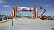 اللمسات الأخيرة لكوبري النصر العائم 2 قبل افتتاحه لربط بورسعيد وبورفؤاد