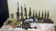 مصرع عنصرين شديدي الخطورة وضبط 2 طن مخدرات و70 قطعة سلاح في مداهمات أمنية