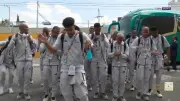 وصول حافلة جنوب إفريقيا لملعب أزتيكا لمواجهة المكسيك في افتتاح كأس العالم 2026