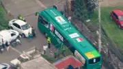 وصول حافلة منتخب المكسيك إلى ملعب أزتيكا لمواجهة جنوب أفريقيا في افتتاح كأس العالم 2026