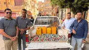 ضبط 280 لتر سولار مهرب و85 لتر زيت فاسد بالفيوم في حملة تموينية