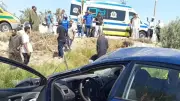 إصابة 5 أشخاص في حادث انقلاب سيارة على طريق الفيوم القاهرة