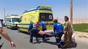 التحفظ على سائق ميكروباص لإصابة 7 أشخاص في حادث بالطريق الأوسطي