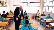 طلاب الإعدادية بالجيزة يؤدون امتحان الهندسة اليوم الأحد 7 يونيو