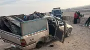 إصابة 8 عمال في انقلاب سيارة ربع نقل بالصحراوي الشرقي في المنيا