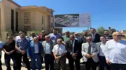 وفد اتحاد المهن الطبية يتفقد المرحلة الثانية لنادي دمياط الجديدة بعد توقف 8 سنوات