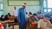 رئيس منطقة كفر الشيخ الأزهرية يتفقد لجان الثانوية ببلطيم ويطمئن على سير الامتحانات