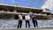 نائب رئيس المصري يتفقد مشروع الاستاد الجديد ويطمئن على التجهيزات النهائية