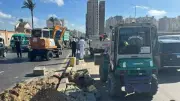 تركيب إشارة مرورية بشارع مصطفى كامل في الإسكندرية استجابة لشكاوى المواطنين