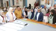 محافظ الوادي الجديد تتفقد مركز التدريب المهني ومصنع الملابس بالخارجة